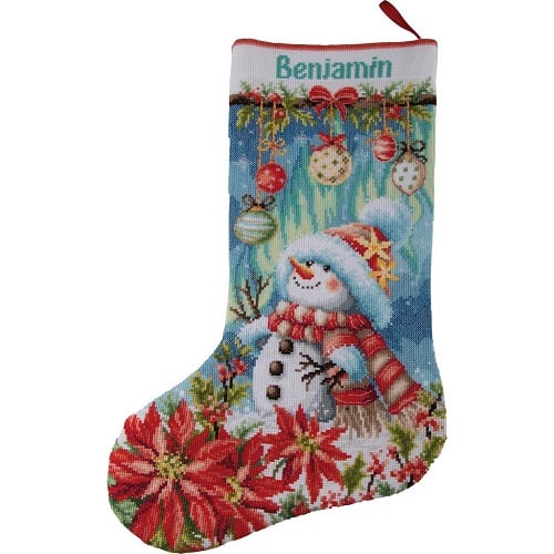 Snowman in bloom