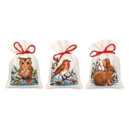 Potpourri bags: Forest friends in winter (3)