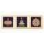 Miniature Nordic Christmas charm - set of 3