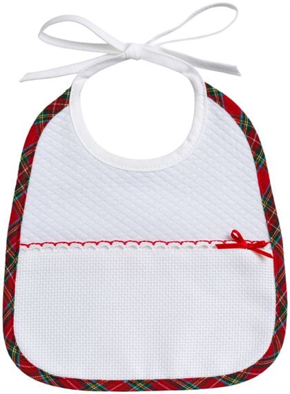 Baby Bib - Christmas - Tartan