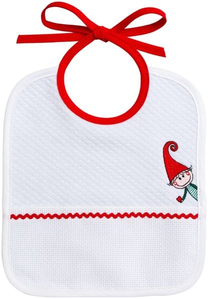 Baby Bib - Christmas - Gnome in Tartan