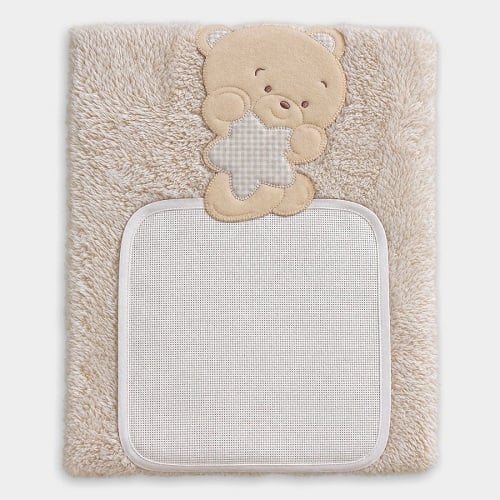 Fleece Blanket - Teddy Bear - Cream