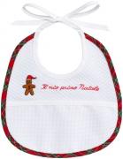 Baby Bib - My First Christmas - Gingerbread in Tartan
