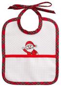Baby Bib - Christmas - Santa in Tartan
