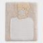 Fleece Blanket - Teddy Bear - Cream