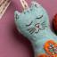 Folk Embroidered Cat
