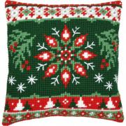 Cushion - Nordic evergreen snowflake