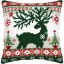 Cushion - Nordic evergreen reindeer