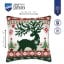 Cushion - Nordic evergreen reindeer