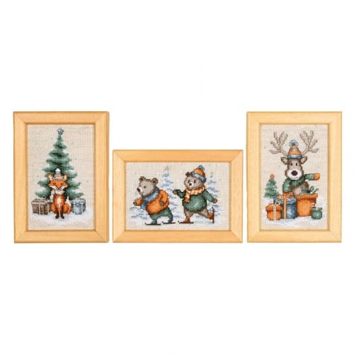 Miniature Woodland winter tales - set of 3