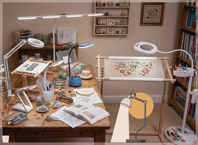 PureLite: lamps and magnifiers for stitching with rested eyes