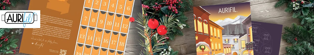 Aurifil Advent Calendar - Just like in an enchanted village.